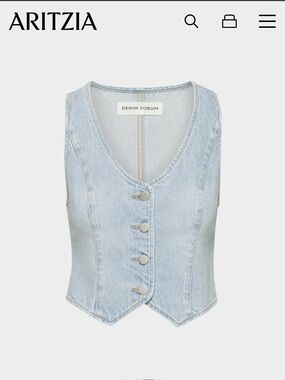 Aritzia Denim Forum The 90s Mia denim vest